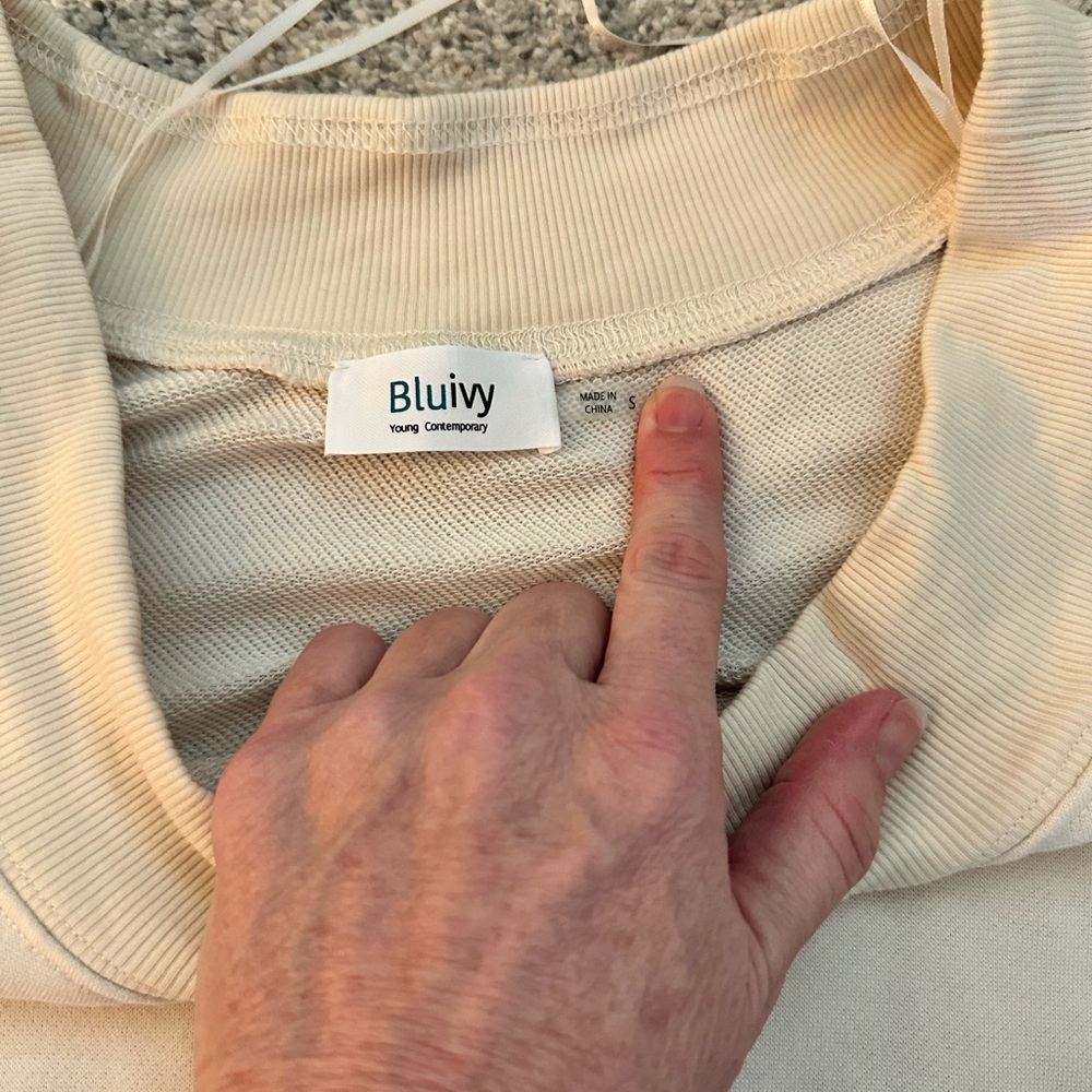 New Bluivy Wide-Leg Jumpsuit ~ Cream - Picture 5 of 6
